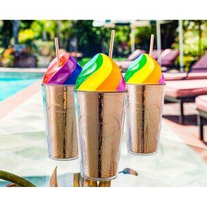ABSOLUT Elyx Vodka 16oz Rainbow Copper Cup NEW in box